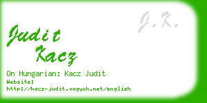 judit kacz business card